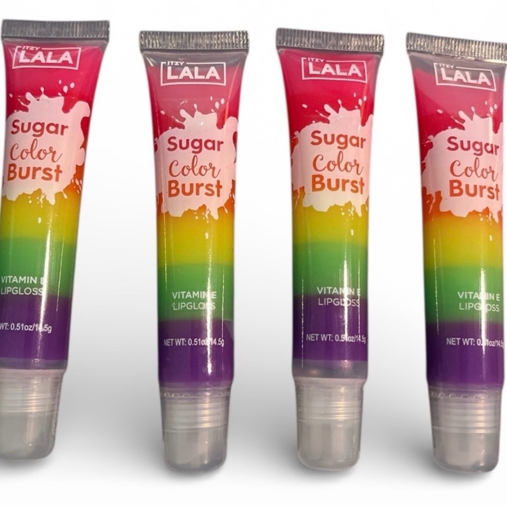Itzy LALA Sugar Color Burst Rainbow Lip Gloss - Multicolor